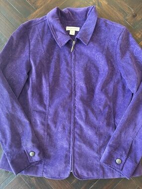 Vintage 90’s Christopher & Banks Purple Zip-Up Jacket